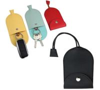 DraCra 4 Pack Car Key Case Pull Out Key Holder Protector PU Leather Non Scratch Key Fob Case Protective Cover Organizer for Key Fob Keyless Entry Remote Control House Keys Garage Door Opener Remote