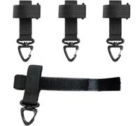 DraCra 4 Pack Tactical Glove Holder with Swivel Snaps Hook and Loop Tactical Gloves Clips Strap Keeper for Safety Gloves Military Combat Gloves Motorcycle Gloves Hiking Camping Guy Lines Climbing Rope