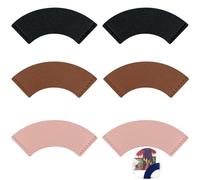 DraCra 6 Pack Leather Bookmark C Shaped Faux Leather Bookmarks Corner Page Book Marks for Daily Reading Event Giveaway Stocking Stuffers Gift Book Club Reading Group Book Lover