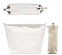 DraCra Crochet Bags Sew-in Pocket with Zipper 10'' x 8'' Crochet Tote Bag Lining Pouch Organizer Insert Liner Shaper for Women Beach Tote Hippie Knit Bag Boho Shoulder Crochet Purse Canvas Tote Bags