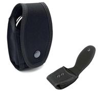 DraCra Handcuff Holster with Snap Closure Heavy Duty Nylon Handcuff Pouch Open Top Handcuffs Case for Duty Belt Double Lock Steel Police Handcuffs Standard Cuff Law Enforcement Officer Security Staff