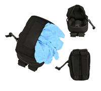 DraCra Nitrile Exam Gloves Bag MOLLE EMT Glove Pouch Easy Access Dispenser Bag Organizer for Nitrile Disposable Gloves Nitrile Gloves Emergency First Aid Police Officer Law Enforcement Tactical Vest