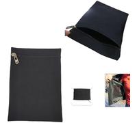 DraCra Side Pocket Sew In Zipper Coat Inner Pocket Sewing Bag Travel Bag Drain Pockets Hidden Purse for Mastectomy Recovery Shirt Robes Clothes