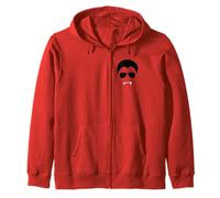 Dracula Face Funny Halloween Costume For Women Girls Boys Zip Hoodie