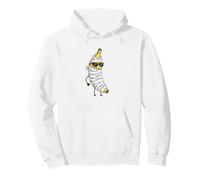 Dracula Halloween Mummy Banana Doodle Funny Pullover Hoodie