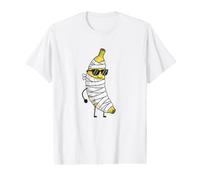 Dracula Halloween Mummy Banana Doodle Funny Value Graphic T-Shirt