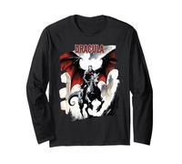 Dracula Riding a Dragon Halloween Vampire Gothic Gift Long Sleeve T-Shirt