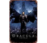 Dracula Untold Movie Poster Retro Funny Metal Tin Sign, Outdoor Home Wall Decoration 8x12inch