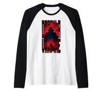 Dracula Vampire Classic Horror Halloween Costume Gothic Raglan Baseball Tee