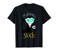 Dracula Vampire Morning Suck Coffee Lovers Halloween Costume T-Shirt