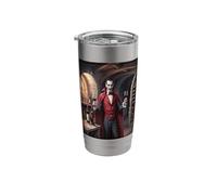 Dracula Wine Tasting in his Transylvanian Castle Cellar Stainless Steel Insulated Tumbler