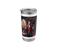Dracula Wine Tasting in his Transylvanian Castle Cellar Stainless Steel Insulated Tumbler