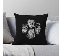 Dracula Wolfman Frankenstein Creature Square Pillowcase Polyester Linen Velvet Pattern Zip Decor Bed Cushion Cover