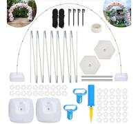 Drado Reusable Balloon Arch Kit, 3 * 2.7m Wide Adjustable Balloon Arch Stand Set, Wedding Wedding Birthday Party Decoration Fibre Pole(1700g)