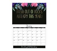 Draduo 2025 Calendar for Tired-Ass Women, Wall Calendar for Tired, 2025 Tired Women Calendar, Fu-ck It Calendar,Funny Word Planner Monthly Calendar