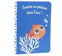 Draeger - Children's Notebook Like a Fish in the Water - Writing and Drawing Notebook - Illustrated Cover - Small Large Squared Notebook (Séyès) - FSC® Certified Paper