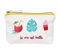 Draeger - Cotton Pouch with Zip - Makeup Storage, Lipstick, Pencil - Ideal Birthday Gift, All Occasions - 100% Cotton