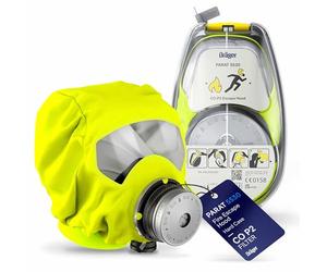 Dräger PARAT 5510, 5520, 5530 Fire Escape Hood Mask Emergency Escape Respirator with CO P2 Filter against Smoke, Vapour and Gas