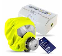 Dräger PARAT 5510 Fire Escape Hood Mask Emergency Escape Respirator CO P2 Filter against Smoke Carbon Monoxide Gas - Full Smoke Protection - Full Face Respirator Mask