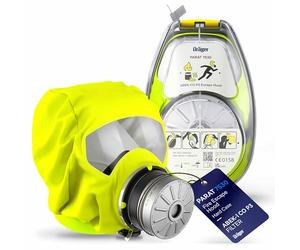 DRÄGER PARAT 7530 Fire Escape Hood with ABEK-1 CO P3 Filter against Smoke, Vapour & Gas | Mask Emergency Escape Respirator | Hardcase