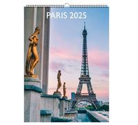 DRAEGER PARIS 1886 - Decorative Wall Calendar 29 x 39 cm 2025-7 Languages - January to December 2025-12 photographs available in several themes - Paris - Wall planner - Detachable photo