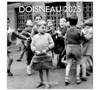 DRAEGER PARIS 1886 - Large Wall Calendar 2025-29x29cm - Sept 2024-Dec 2025-12 Themed Photos - 7 Languages - FSC Paper - Vegetable Inks - Elegant Design - Organize Birthdays & Appointments