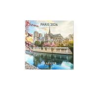 DRAEGER PARIS 1886 - Large Wall Calendar 28 x 29 cm 2026 - Paris Theme - 12 Months - FSC Paper - Detachable Illustrations