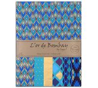 Draeger Paris 1886 PR20 Or de Bombay Set of 6 Sheets Paper Blue Purple 21 x 28 cm