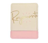 DRAEGER PARIS 1886 - Radiant Pocket Mirror with Pink Beige Case - Portable Square Makeup Mirror - Practical Size 9x7cm - Stylish Accessory for Handbag or Beauty Case