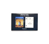 DRAEGER PARIS 1886 - Refill Diary 16 x 10 cm 2026 - France theme - 12 months - FSC paper - Detachable illustrations