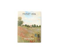 DRAEGER PARIS 1886 - Small Wall Calendar 13x18cm 2026 - Monet Theme - 12 months - FSC paper - Detachable illustrations