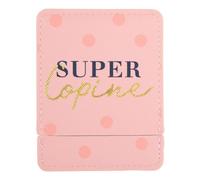 DRAEGER PARIS 1886 - Super Girlfriend Pocket Mirror with Pink Case - Square Mirror Personalised Gift Friend - Practical Home & Travel 9x7cm - Idea Gift for Women Birthday - Elegant & Trendy