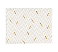 DRAEGER PARIS 1886 Tie Rack Men's Wallet - White and Gold
