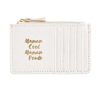 DRAEGER PARIS 1886 Tie Rack - Zip Card Holder - Mum Cool Mum and Hen - White
