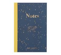 DRAEGER Paris | A6 Midnight Blue Notebook | Soft Cover with Gold Details | 10 x 15 cm | 128 Lined Pages | FSC® Certified Paper | Thoughts, Wishes, Projects | Ideal Office, Home, School