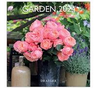 DRAEGER PARIS | Large Wall Calendar for Gardens/Office/Home/Monthly 2024 Hanging 29 x 29 cm | 16 Months Sept-23 to Dec 24 | 7 Languages | Decoration, Organization | FSC® Certified Paper