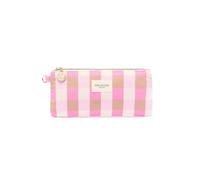 Draeger Paris Office Chic Cotton Pencil Case Various Designs, Taupe Gingham, 10 cm x 1 cm, Patterns