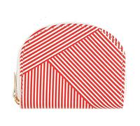 Draeger Paris Purse White and Red Stripes