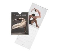 DRAEGER PARIS - Small Danse 2023 Wall Calendar for Hanging 12 x 16.5 cm - 12 Months | 7 Languages | Office, Kitchen, Home Calendar Monthly | Vegetable Inks | FSC® Certified Paper