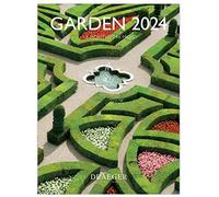 DRAEGER PARIS | Small Wall Calendar Gardens 2024 to Hang 14 x 18 cm | 16 Months Sept 23 to Dec 24 | 7 Languages | Office, Kitchen, Home Monthly Calendar | FSC® Certified Paper | Vegetable Inks