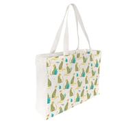 Draeger Paris - Tote Bag Panter wilde katze - leicht, robust und ultraweich - geräumige Innenseite - Tote Bag aus 100 % Baumwolle - Einkaufstasche wiederverwendbar