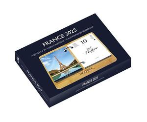 DRAEGER PARIS - Yvon 2025 Ephemeris Diary Box - 7 Languages - 365 Sheets and Reusable Bamboo Base - 1 Photo for Each Day of the Year - France - Appointment Booking Support