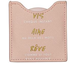 Draeger - Screw Every Moment Mirror - Round Pocket Mirror to Take Anywhere, Any Occasion - Dimensions 8.5 cm x 8 cm