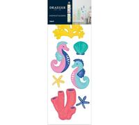 Draeger - Sticker mural Hyppocampes monde sous marrin - Homesticker - Décoration chambre enfant salle de jeux - Moyen format
