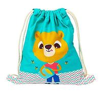 Draeger - Teddy Bear Backpack - 100% Cotton Fabric Bag - Ideal for Storing Toys or Snacks