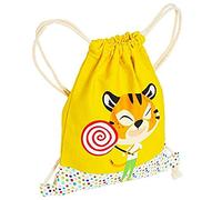 Draeger - Tiger Backpack - 100% Cotton Fabric Bag - Ideal for Storing Toys or Snacks