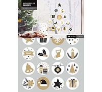DRAEGER - Window Stickers - Decorative stickers to brighten up your windows - Polypropylene Christmas Stickers - 1 sheet 24 x 36 cm of 10 Christmas Decorations (Glitter Christmas Balls)