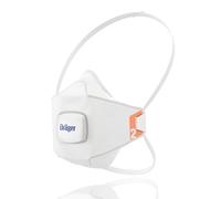 Dräger X-plore® 1920 V 10 Disposable FFP2 Quality Particulate Dust Masks with Exhalation Valve for Construction Work and Grinding | Size M/L