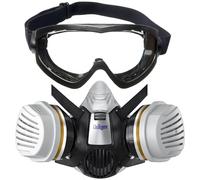 Dräger X-plore 3300 Painter's set with A2P3 combi filter & X-pect 4200 full-vision goggles, for painters & varnishers, reliable protection against vapours, gases and fine dust, size L