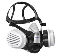 Dräger X-plore 3300 with 2x ABEK1 Hg P3 Filters - Professional Respirator for Chemical Fumes, Organic Vapours, Spray Painting, Resin & Toxic Gases - EN143 Certified (Size M)